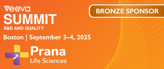 Prana Life Sciences is a Bronze Sponsor of the Veeva R&D and Quality Summit